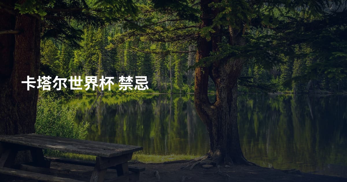 卡塔尔世界杯 禁忌