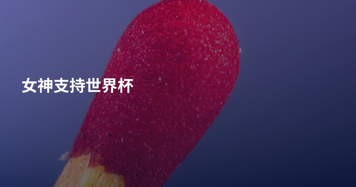 女神支持世界杯