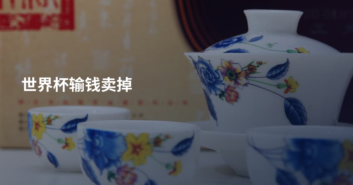 世界杯输钱卖掉