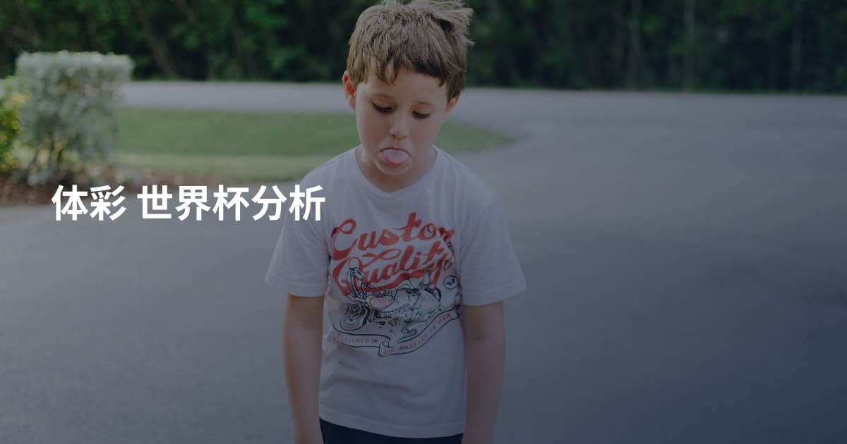 体彩 世界杯分析