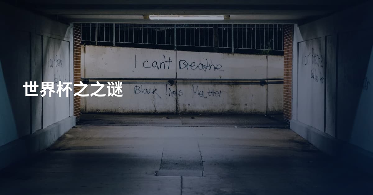世界杯之之谜