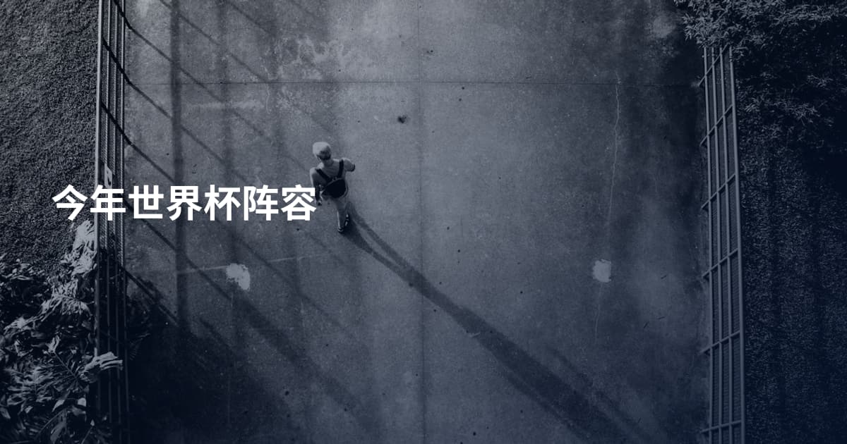 今年世界杯阵容