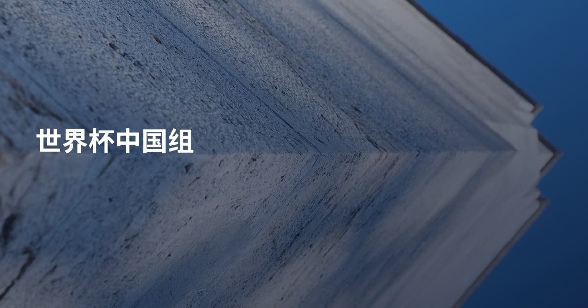 世界杯中国组