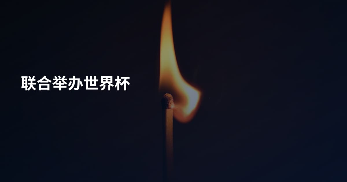 联合举办世界杯