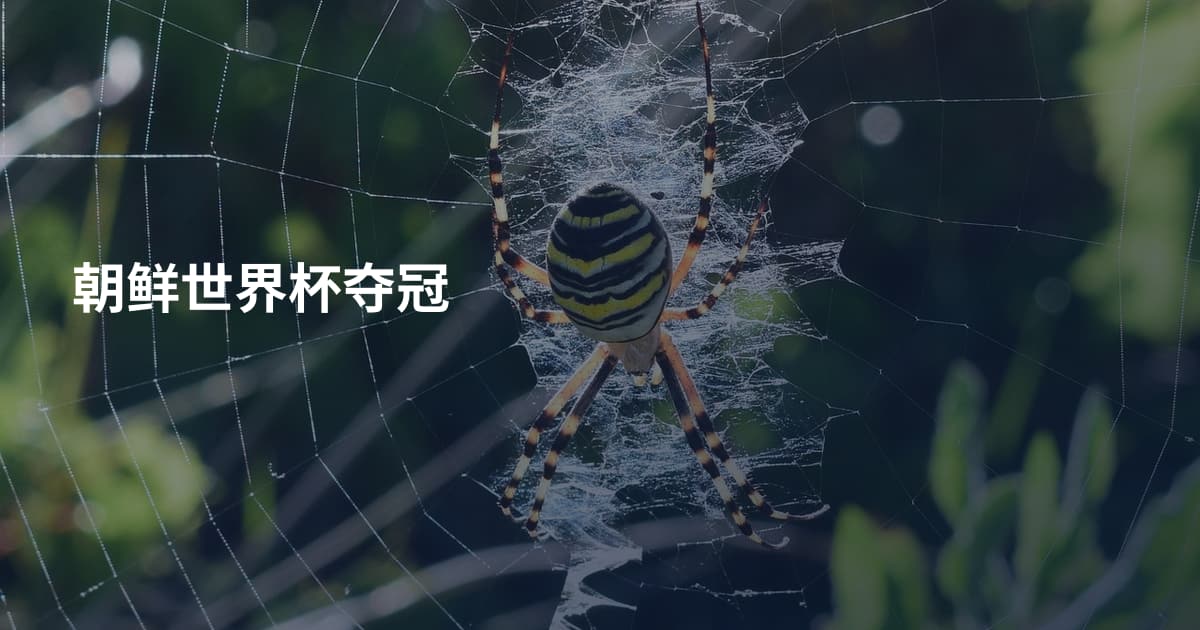 朝鲜世界杯夺冠