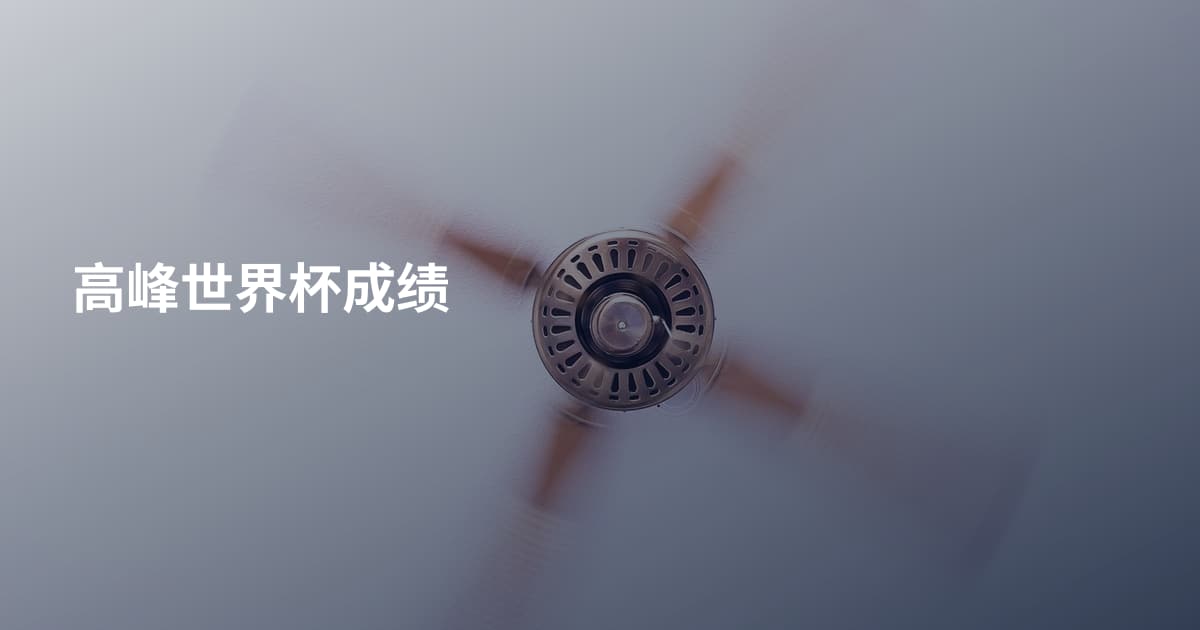 高峰世界杯成绩