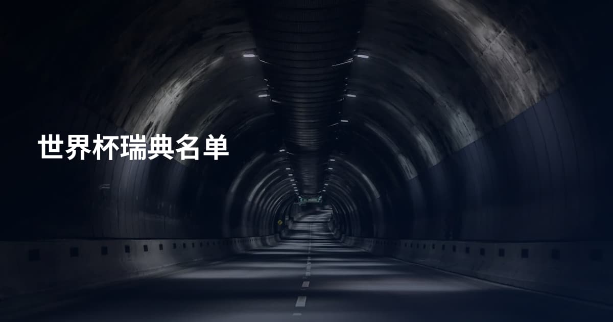 世界杯瑞典名单