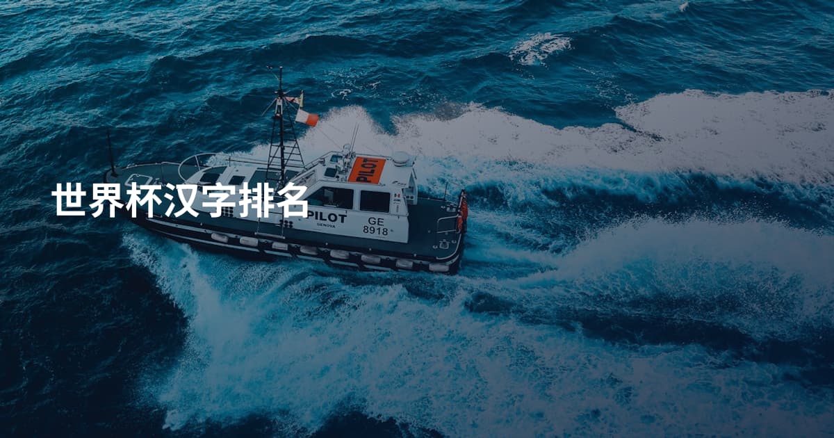 世界杯汉字排名