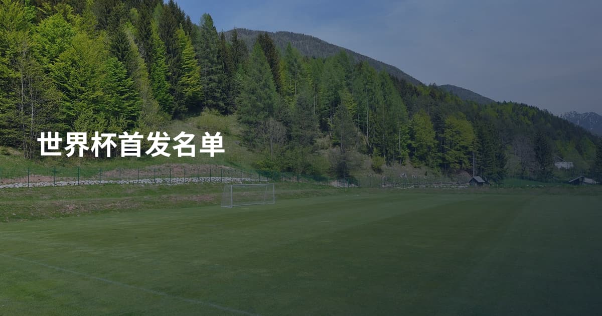 世界杯首发名单