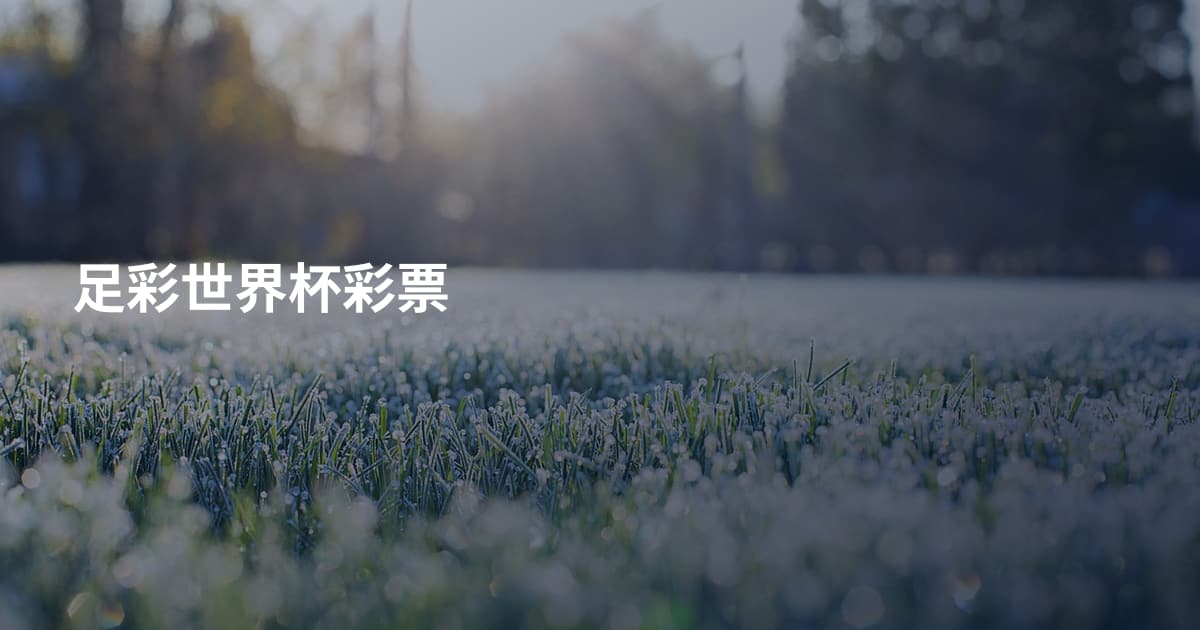 足彩世界杯彩票