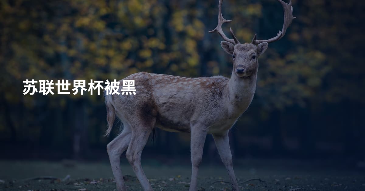 苏联世界杯被黑