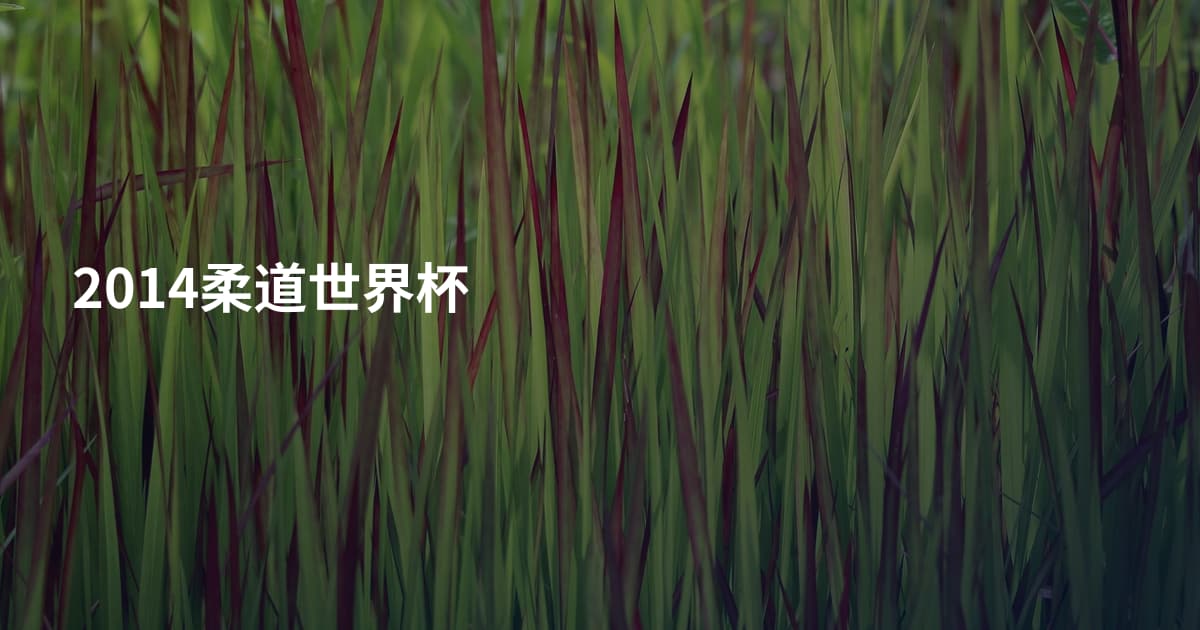 2014柔道世界杯