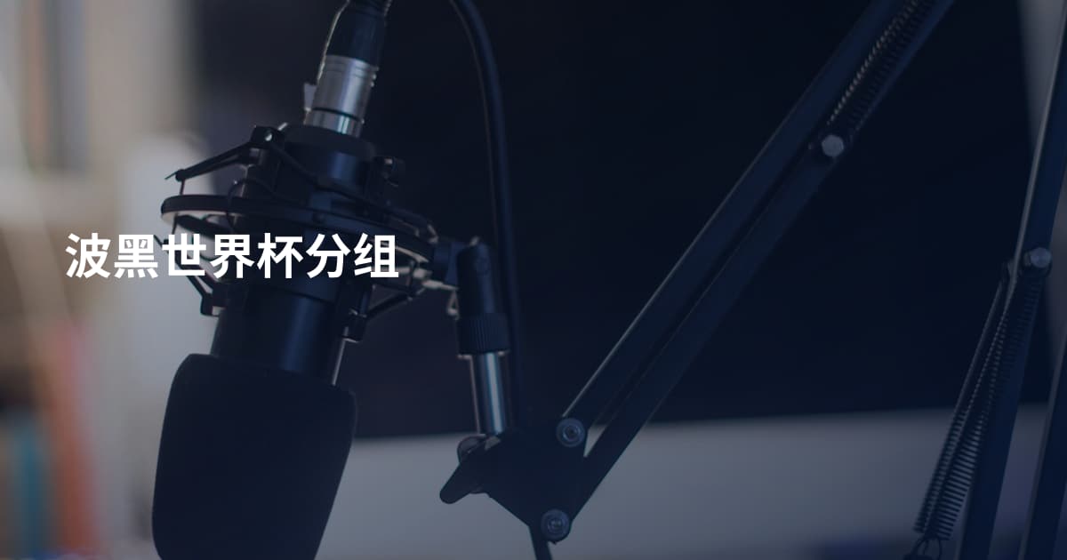 波黑世界杯分组