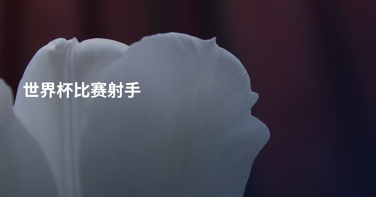 世界杯比赛射手