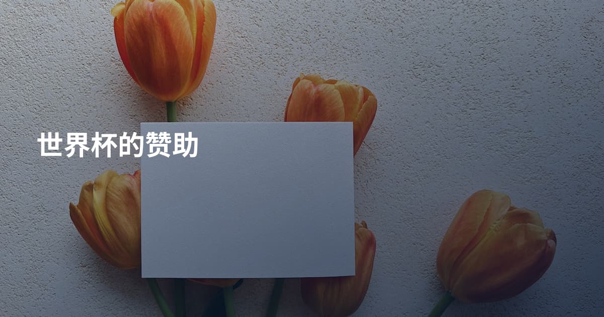世界杯的赞助