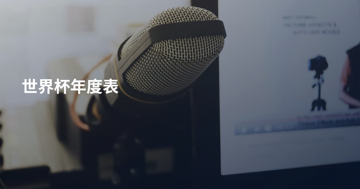 世界杯年度表