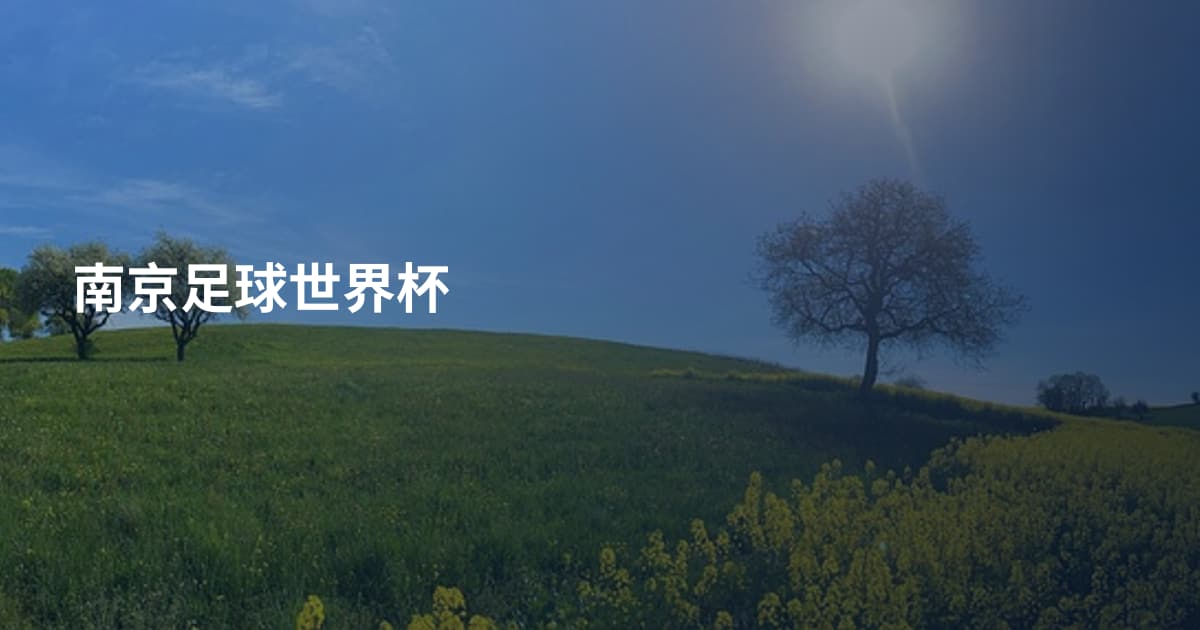 南京足球世界杯