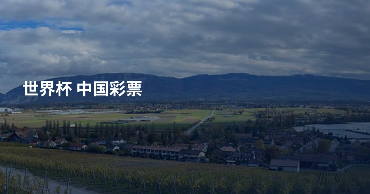 世界杯 中国彩票