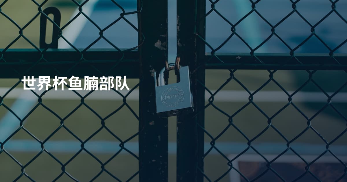 世界杯鱼腩部队