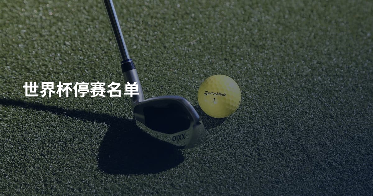 世界杯停赛名单