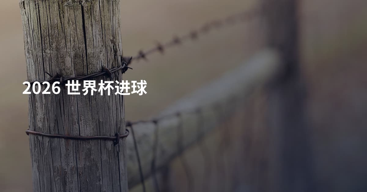 2026 世界杯进球