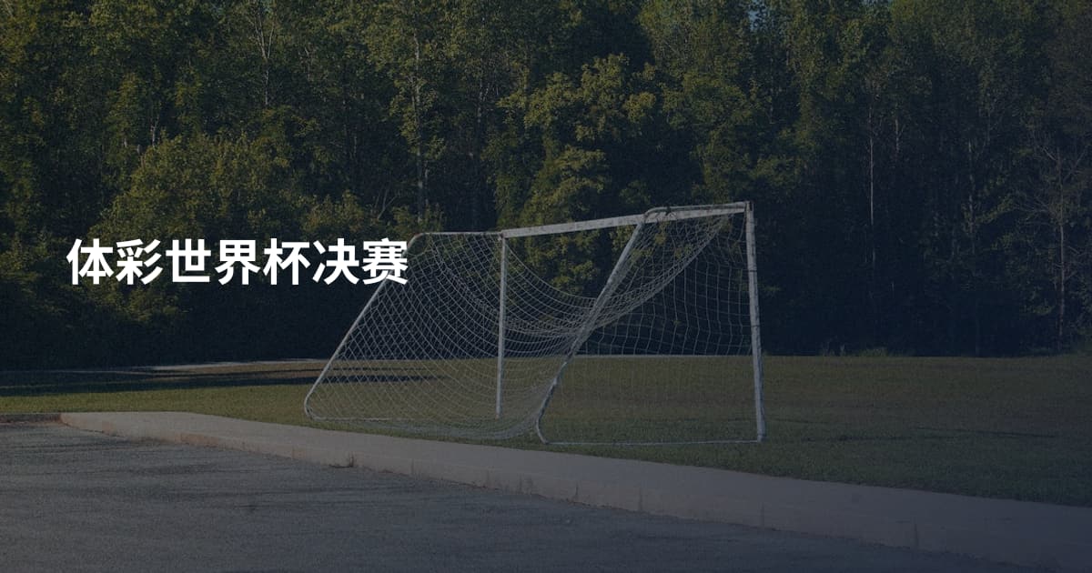 体彩世界杯决赛