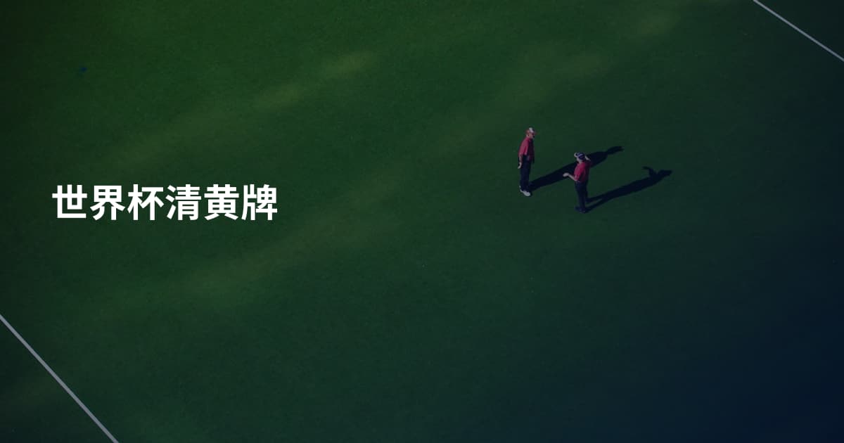 世界杯清黄牌