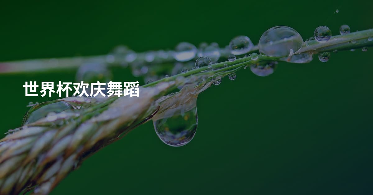 世界杯欢庆舞蹈