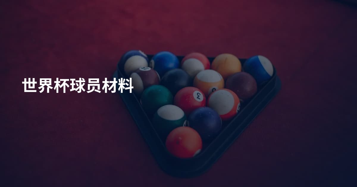 世界杯球员材料