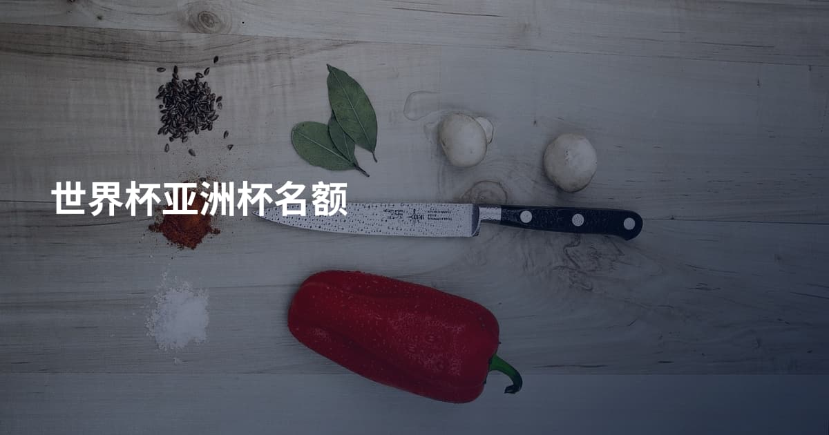 世界杯亚洲杯名额