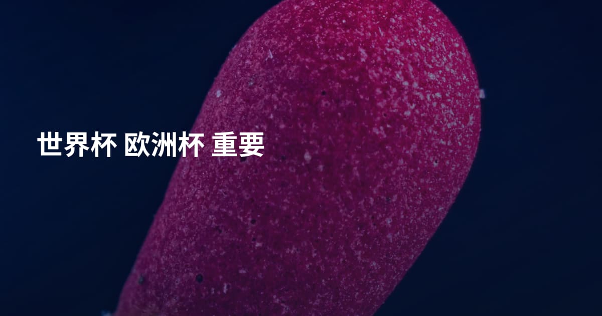 世界杯 欧洲杯 重要
