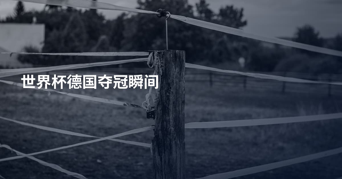 世界杯德国夺冠瞬间