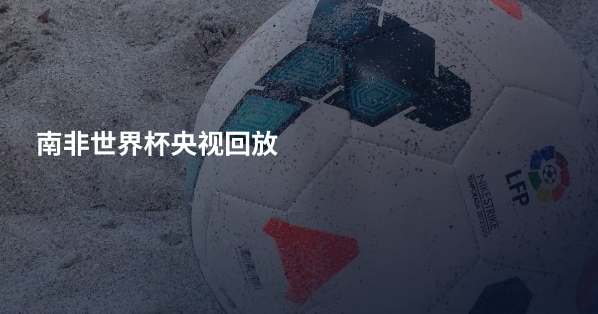 南非世界杯央视回放