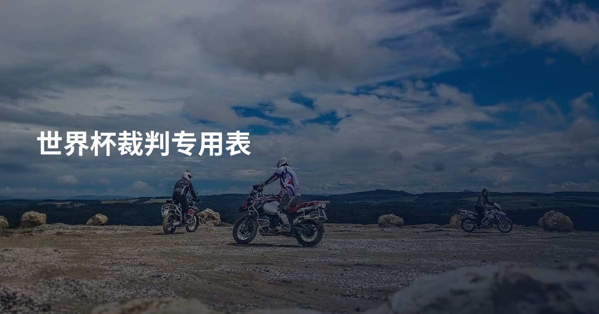 世界杯裁判专用表