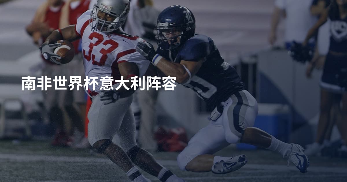 南非世界杯意大利阵容