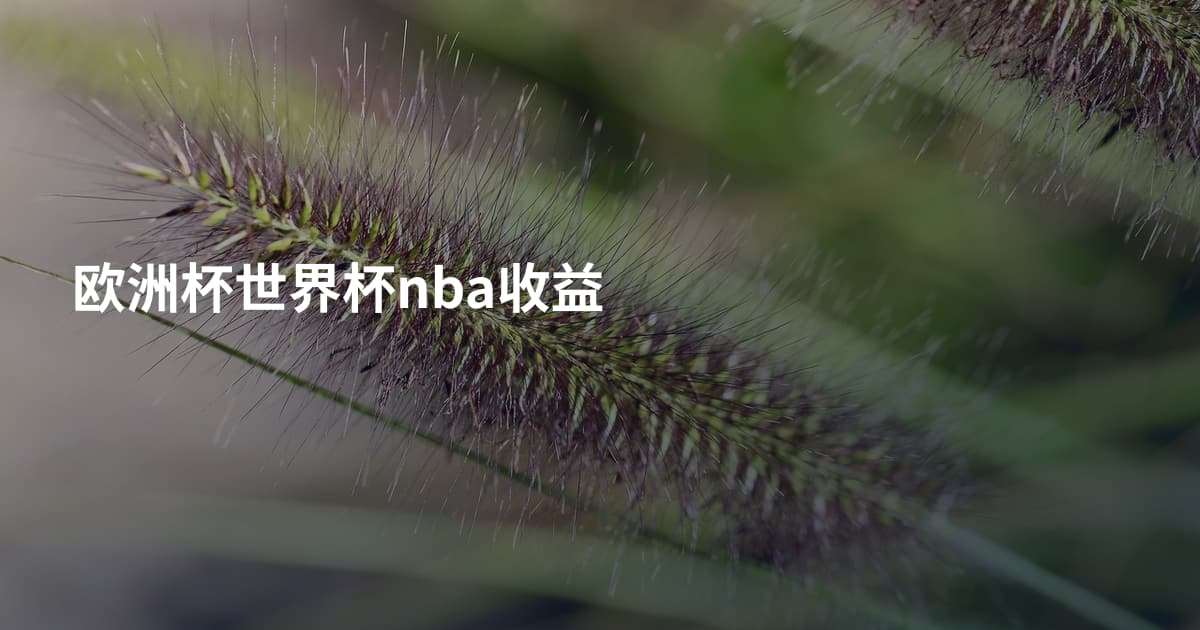 欧洲杯世界杯nba收益