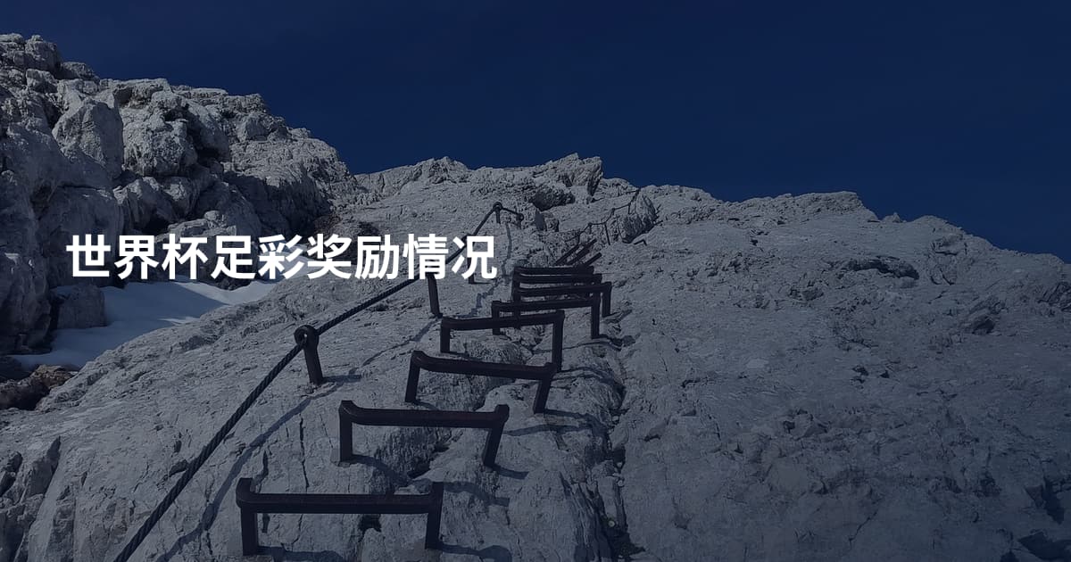 世界杯足彩奖励情况