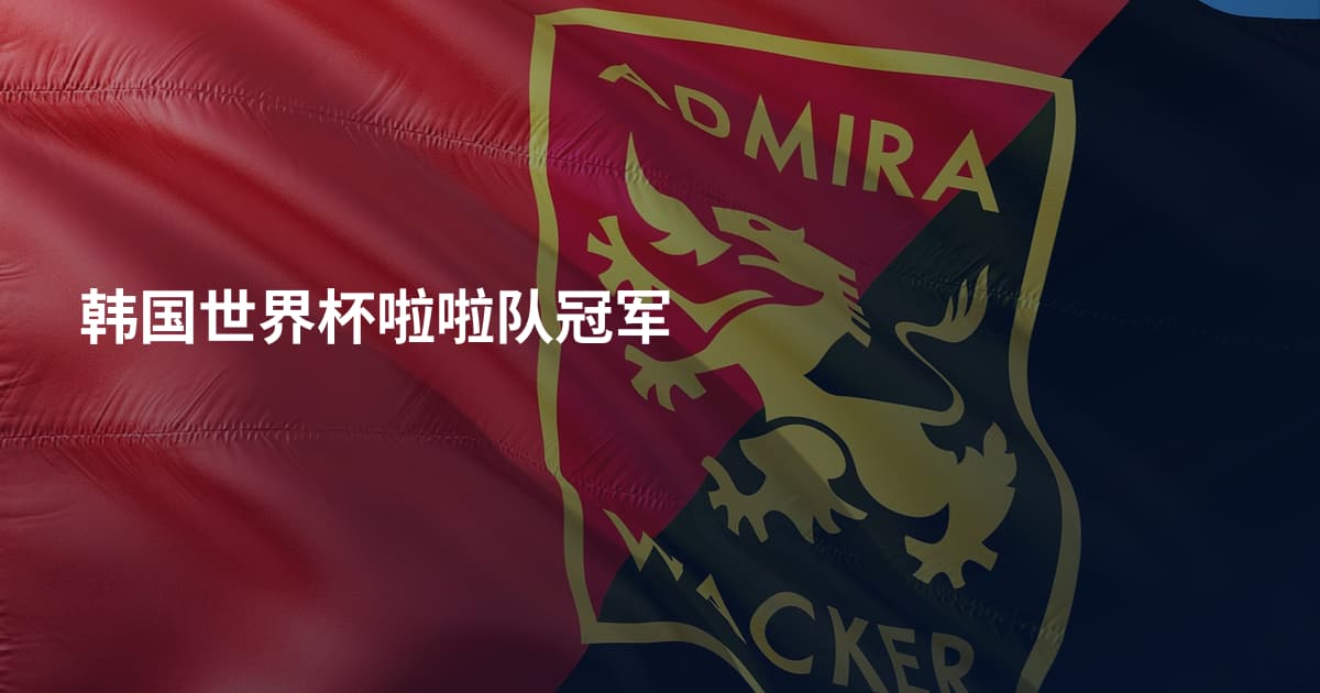 韩国世界杯啦啦队冠军
