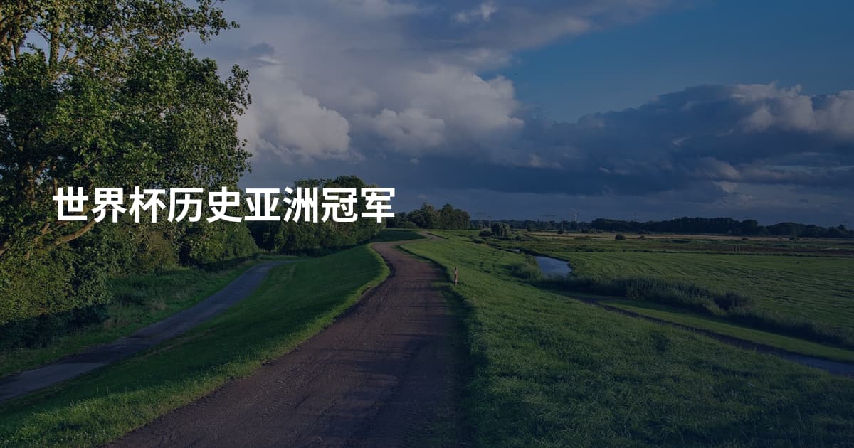 世界杯历史亚洲冠军