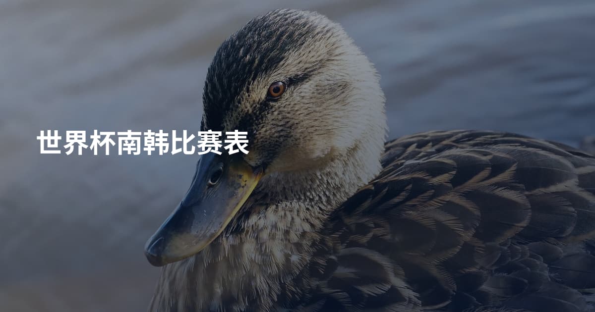 世界杯南韩比赛表