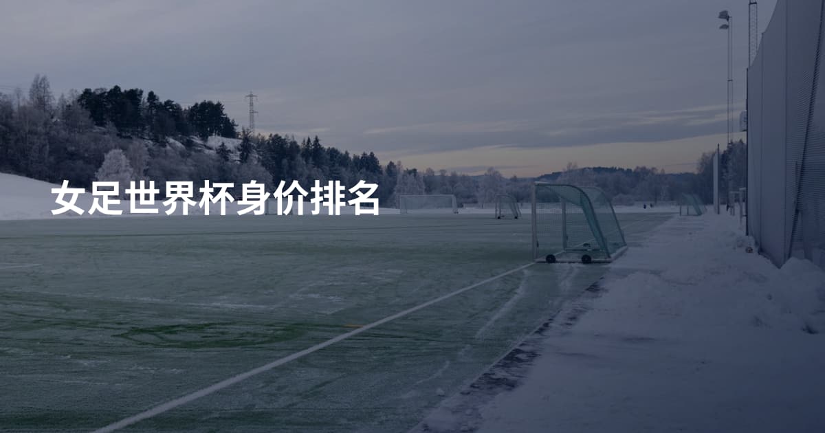 女足世界杯身价排名