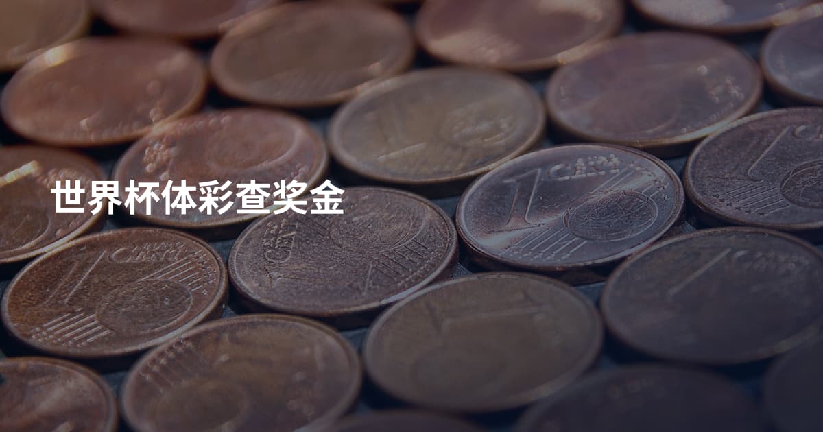 世界杯体彩查奖金