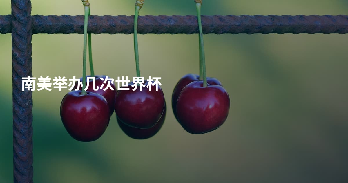 南美举办几次世界杯