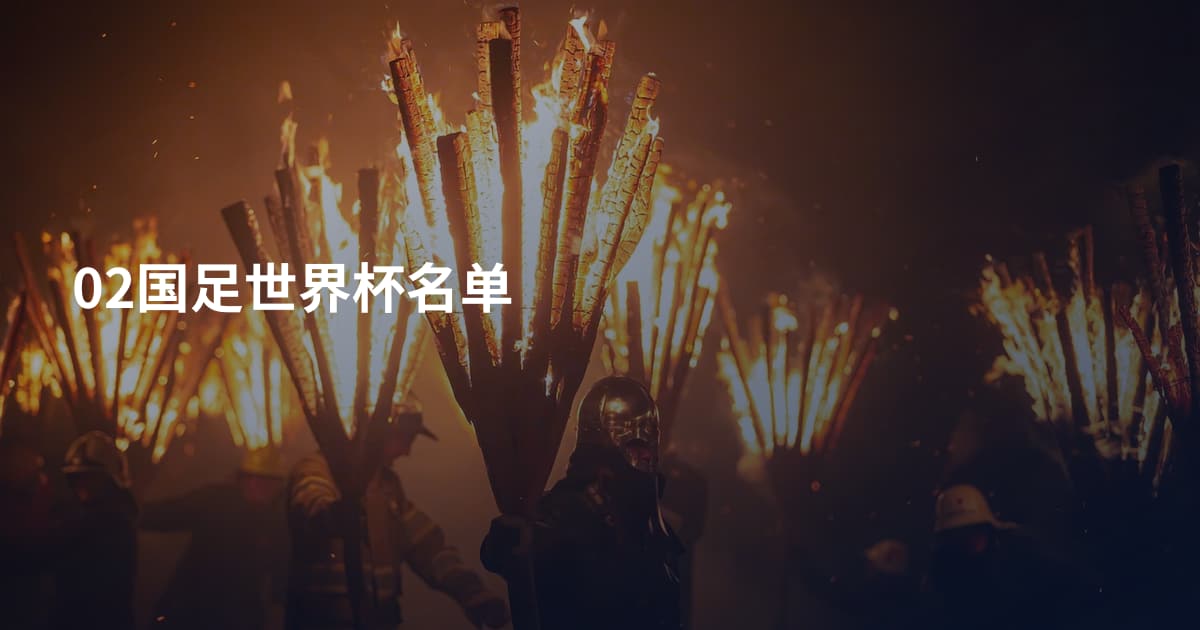 02国足世界杯名单