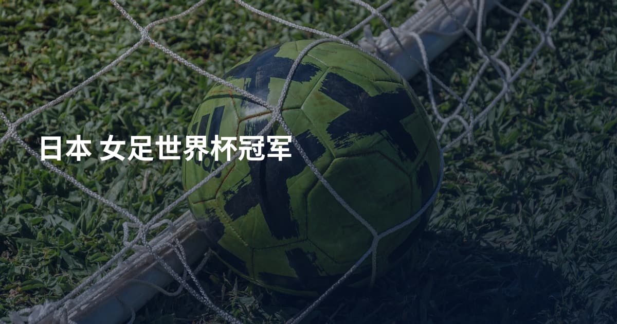 日本 女足世界杯冠军