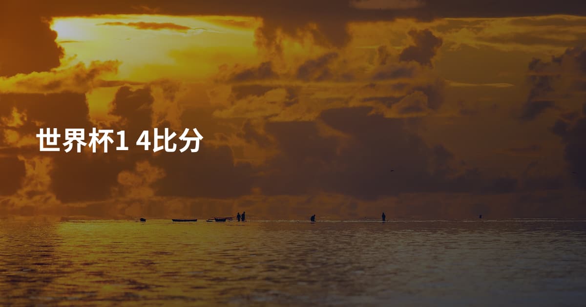 世界杯1 4比分