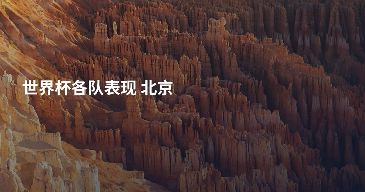 世界杯各队表现 北京