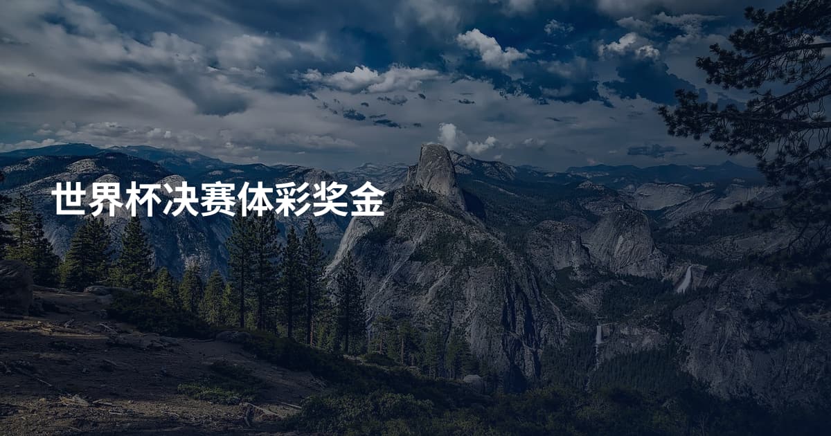 世界杯决赛体彩奖金