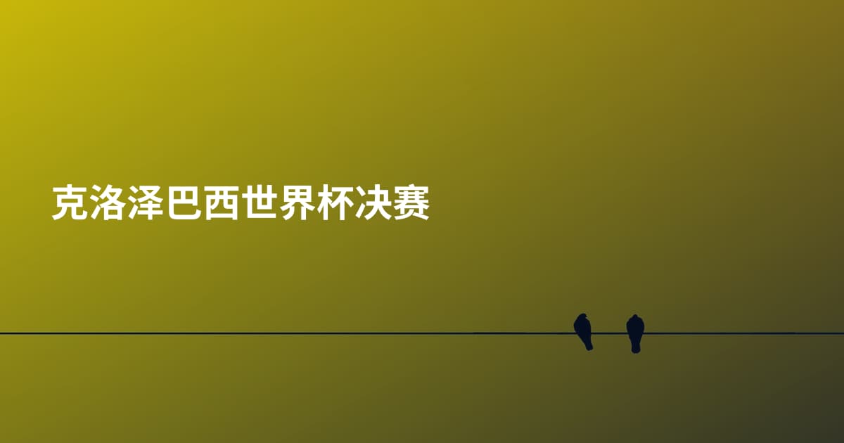 克洛泽巴西世界杯决赛