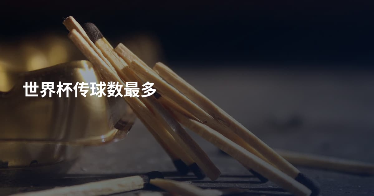 世界杯传球数最多